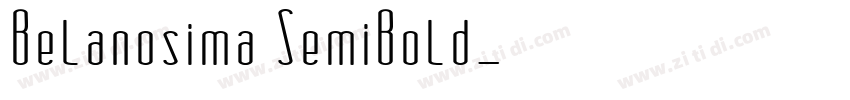 Belanosima SemiBold字体转换